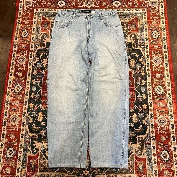 00s Levi's Silver Tad シルバータブ バギー ヴィンテージ デニムパンツ W38 L36 W96cm ダメージ ストレート リーバイス インディゴ 90s