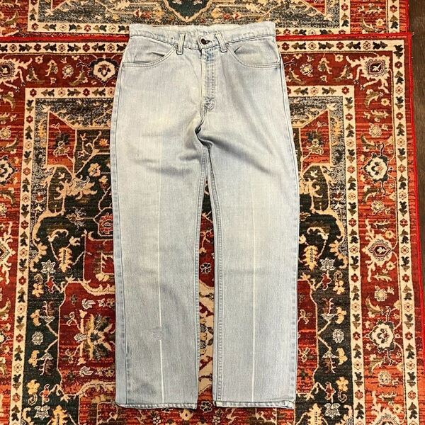 80s USA製 Levi's デニムパンツ ストレート ブーツカット ベルボトム フレア W82cm M相当 オレンジタブ 42タロン 552刻印 505 646 684 70s