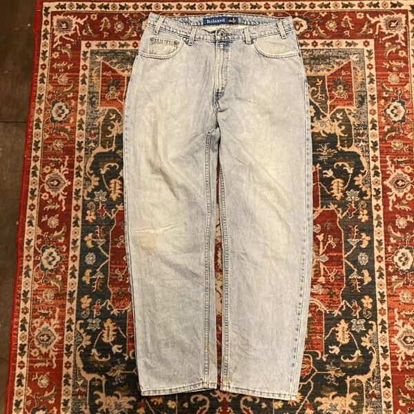 90s USA製 Levi's Silber Tab リーバイス デニムパンツ W36 L32 W92cm シルバータブ Relaxd 549刻印 ヴィンテージ インディゴ 00s