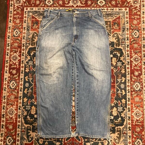 00s Levi's Silber Tab リーバイス ペインター デニムパンツ W36 L30 W102cm シルバータブ 493刻印 ヴィンテージ ジーパン インディゴ 90s