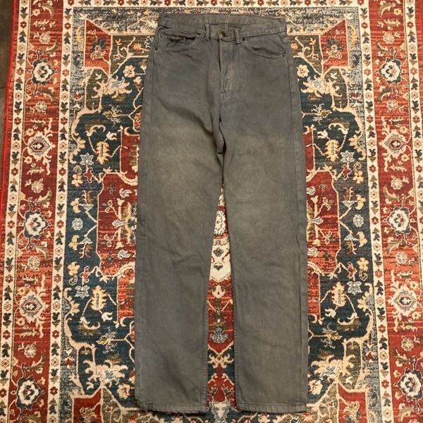 90s USA製 Levi's 501 ブラックデニム パンツ W30 L36 W76cm ストレート スリム 532刻印 黒 グレー リーバイス 505 ヴィンテージ 80s