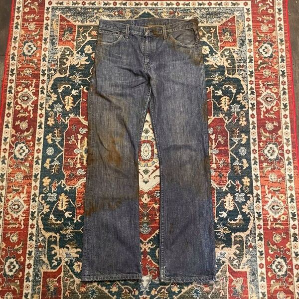 90s Spain製 Levi's 507 デニムパンツ ユーロリーバイス W33 L32 W86cm フレア ブーツカット S14刻印 140周年 ヴィンテージ 505 517 80s