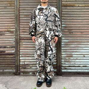 超希少 90s USA製 プレデターカモ つなぎ オールインワン ツナギ 迷彩 ジャンプスーツ バイカー ワーク 80s us army 米軍 ハンティング XL