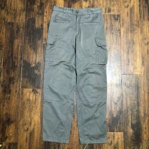 90s French Army フランス軍 空軍 実物 メカニックパンツ カーゴ パラシュート部隊 空挺部隊 W78cm ミリタリー ヴィンテージ M64 tap47