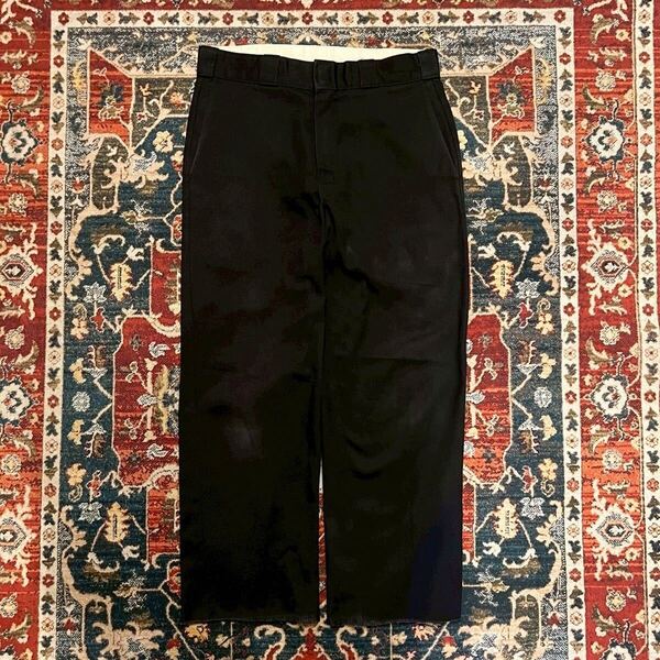 00s Dickies ディッキーズ ブラック ワークパンツ W82cm コットン ブラックデニム ヴィンテージ アメカジ ワークスタイル ペインター 90s