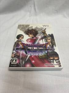 SE314 YF061 【1円から】 Wii用ソフト ディスク ドラゴンクエストソード 仮面の女王と鏡の塔 DRAGONQUEST SWORDS SQUARE ENIX 説明書付き