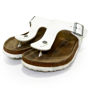 ビルケンシュトック ラムゼス ホワイト 26.5cm BIRKEN STOCK RAMSES 正規品 コンフォート サンダル トング カジュアル フットベッド 白