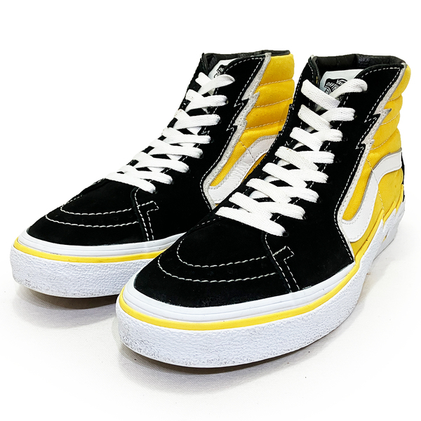 バンズ スケートハイ ボルト イエロー ブラック 25.0cm VANS SK8-HI BOLT 正規品 リミテッド 限定 カジュアル ハイカット ファッション 黄