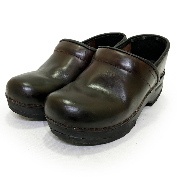 ダンスコ プロフェッショナル ダークブラウン EURO36 23.5cm DANSKO PROFESSIONAL コンフォート サンダル シューズ クロッグ サボ レザー