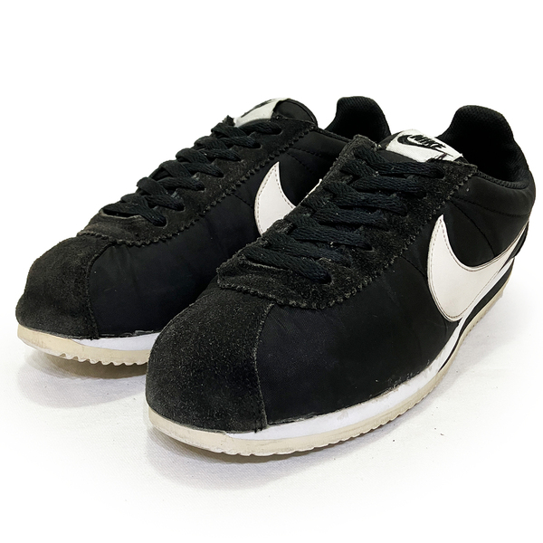 ナイキ クラシック コルテッツ ナイロン ブラック 27.0cm NIKE CLASSIC CORTEZ NYLON 正規品 807472-011 復刻 年代 ヴィンテージ 黒 人気