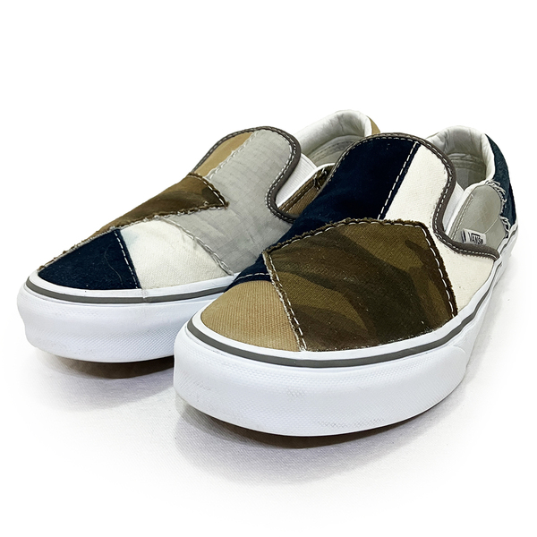 バンズ クラシック スリッポン パッチワーク 26.0cm VANS CLASSIC SLIP-ON 正規品 カジュアル デニム カモ キャンバス ファッション サーフ