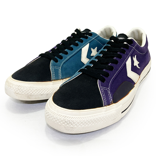 コンバース スケートボーディング プロライド パープル ターコイズ 27.0cm CONVERSE SKATEBOARDING PRO RIDE SK CV OX 正規品 1CL546 青 紫