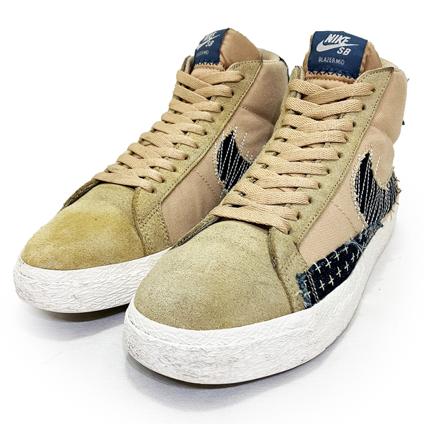 ナイキ SB ズーム ブレーザー ミッド プレミアム ベージュ デニム 26.0cm NIKE SB ZOOM BLAZER MID PREMIUM 正規品 CT0715-200 復刻 年代