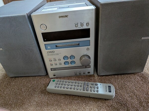 整備済 SONY ソニー CMT-J3MD MD/CD/カセットコンポ ドルビーノイズリダクション対応