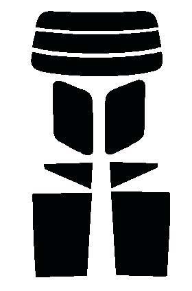 グリーンメタル25(25%) リヤセット　AD Y12 カット済みカーフィルム