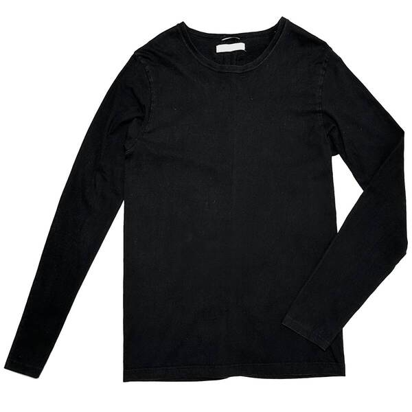 定価1万 junhashimoto SERIBU C L/S CUT&SEW 5 黒 ジュンハシモト セリブロングクルーネックTシャツ akm wjk