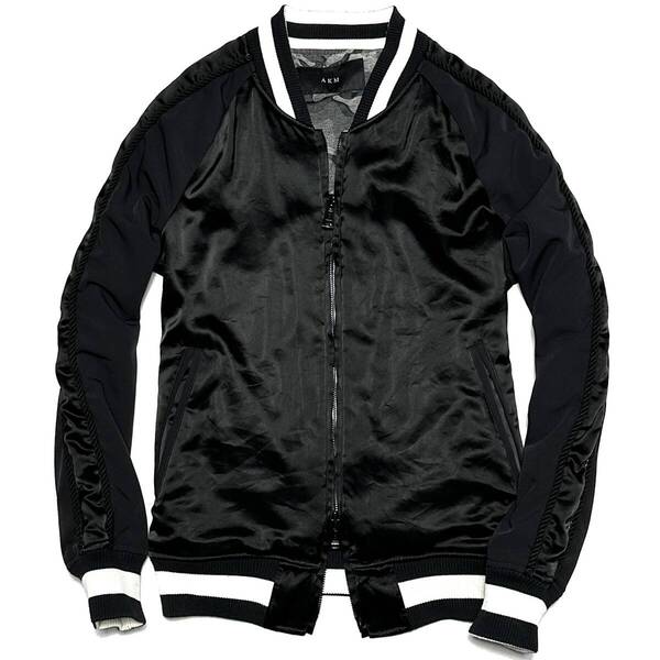 定価8.6万 AKM SATIN PATTED SOUVENIER JKT Lサイズ スカジャン スーベニアジャケット ライダース wjk 1piu ジュンハシモト