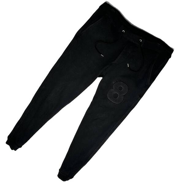 LEON掲載 定価5.4万 AKM×muta ORIGINAL STRETCH JERSEY 8 EASY RIB PANTS サイズL 黒 イージーリブパンツ スエット wjk 1piu