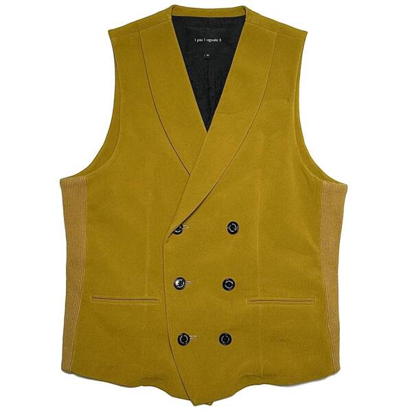 定価7.5万 1piu1uguale3 STRETCH JERSEY RELAX TAYLOR RIB VEST Ⅳ ベスト ジャケット セットアップスーツwjk akm junhashimoto