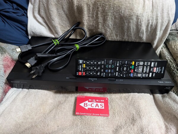 SHARP シャープ 2B-C20CW1 BD/HDD/レコーダー 2TB 2番組同時録画 2020年製 動作品