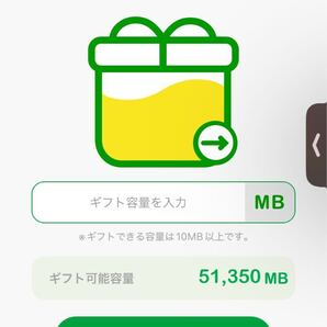 大容量マイネオパケットギフト 約90GB 9999×9