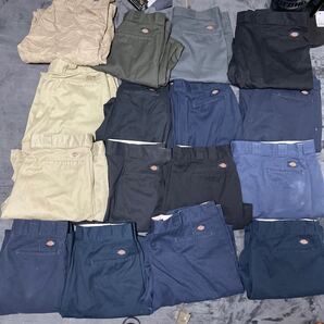 古着卸 まとめ売り ディッキーズ Dickies 874 ワーク コットンパンツ 16枚セット (メンズ ) ブラック 中古 古着