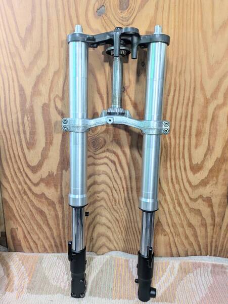 YAMAHA TZR250R 3XV 純正 倒立フロントフォーク左右、ステムset ☆50x50x39mm 検)3MA 3LN RZ RZR SRX R1-Z