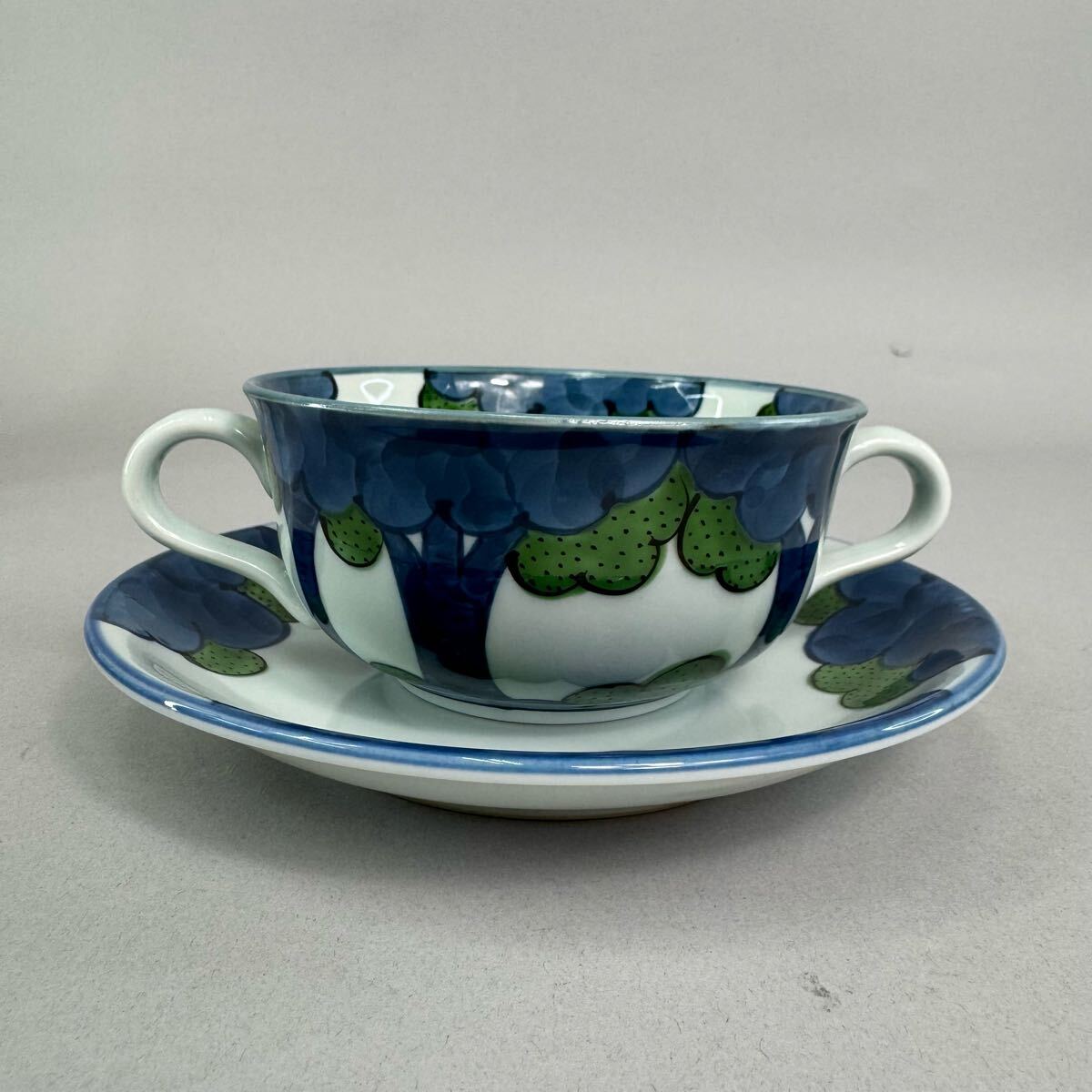 源右衛門 カップ＆ソーサー 源右衛門窯】カップ＆ソーサー/しのぎ/掛分 | 【丹波のイロドリ