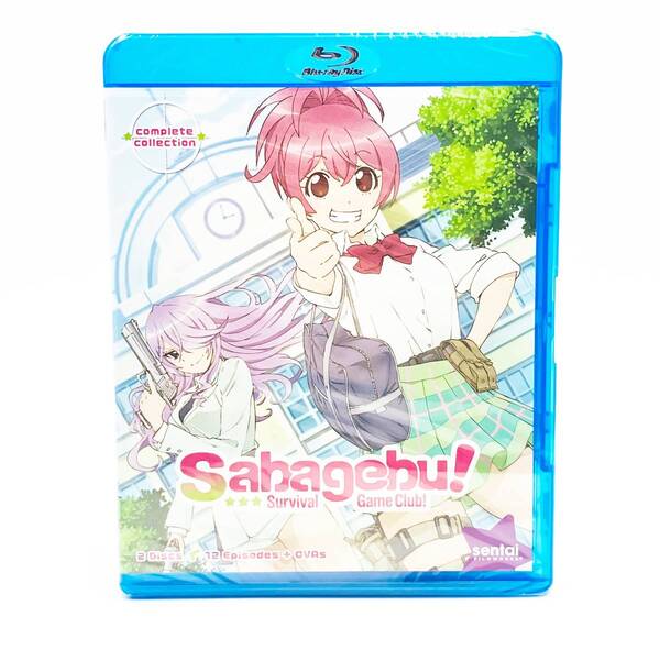 【送料込】さばげぶっ! 全12話+OVA6話(北米版 ブルーレイ) Sabagebu Survival Game Club! blu-ray BD