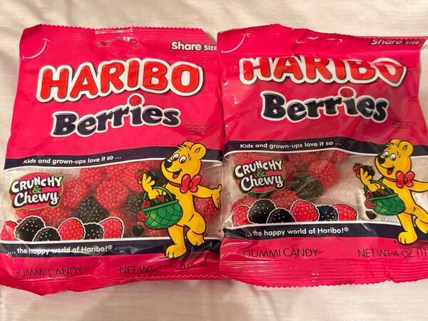 〈送料無料〉 ハリボー ベリーズ 113g×2袋セット グミ お菓子 アメリカ 海外 ドイツ HARIBO berries ハード 輸入菓子