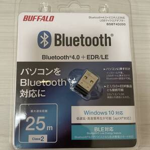 バッファロー BUFFALO Bluetooth4.0 Class2対応 USBアダプター BSBT4D205BK