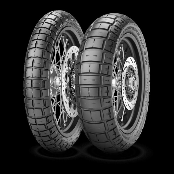 ピレリ スコーピオン ラリー SCORPION RALLY STR タイヤ前後セット, 前輪110/80-14 53P TL, 後輪130/70-13 57P TL, ADV160適合, 国内正規品