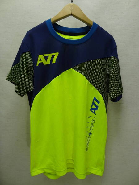 全国送料無料 アシックス ASICS A77 メンズ ポリエステル100% トレーニング 半袖 スポーツ Tシャツ Sサイズ