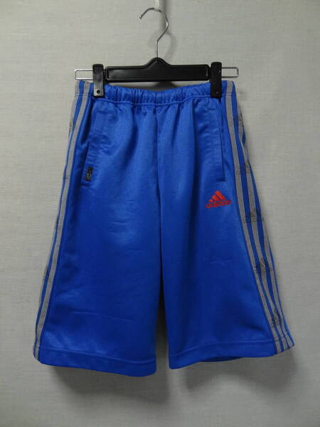 全国送料無料 アディダス adidas 子供服キッズ男の子 サッカー等スポーツ ポリエステル100%ジャージ素材 ショートパンツ 140