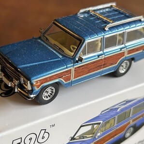 ★Jeep Grand Wagoneer(グランドワゴニア)ミニカー1/64 ブルー(送料無料)