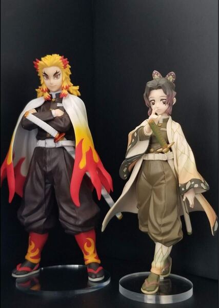 鬼滅の刃 フィギュア 絆ノ装 拾壱ノ型 煉獄杏寿郎 & 拾ノ型 胡蝶しのぶ セピアカラーver. 用台座