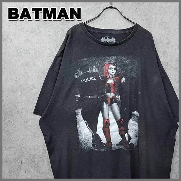 古着 バットマン 希少 ハーレイクイン ムービー Tシャツ ブラック 3XL