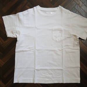 NECESSARY or UNNECESSARY(ネセサリーオアアンネセサリー) POCKET TEE(ポケットTシャツ) WHITE L 商品タグあり