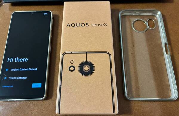 SHARP(シャープ) AQUOS(アクオス) sense8(6GB/128GB) ペールグリーン(SIMフリー版) 6.1インチ 5G 防水防塵 おサイフケータイ SH-M26-G