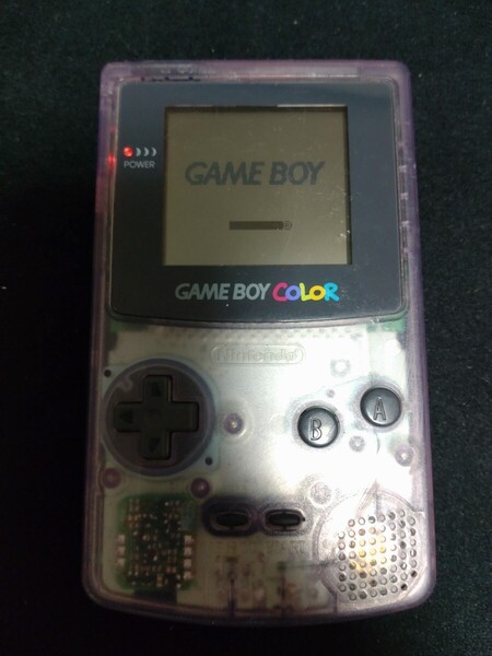 ゲームボーイカラー 85 クリアパープル CGB-001 クリア COLOR GBC GAMEBOY ニンテンドー 任天堂 Nintendo ジャンク扱い