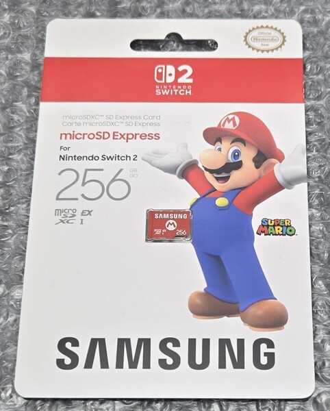 新品未開封 送料無料 匿名配送 即決Samsung microSD Express Card 256GB for Nintendo Switch 2
