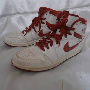 激レアNIKE AIR JORDAN 1 レトロ ハイホワイト/バーシティレッドサイズ:28.5㎝332550-161送料無料です。