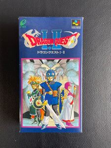 中古品☆ドラゴンクエストⅠ Ⅱ 悪霊の神々 スーパーファミコンソフト SFC スーファミ 箱 説明書付 ドラクエ1 2