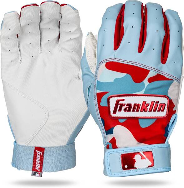 送料無料☆2025年☆USA限定フランクリンFranklin☆カモフラージュ☆MLB★Premium Leatherプレミアムレザー グローブ★L