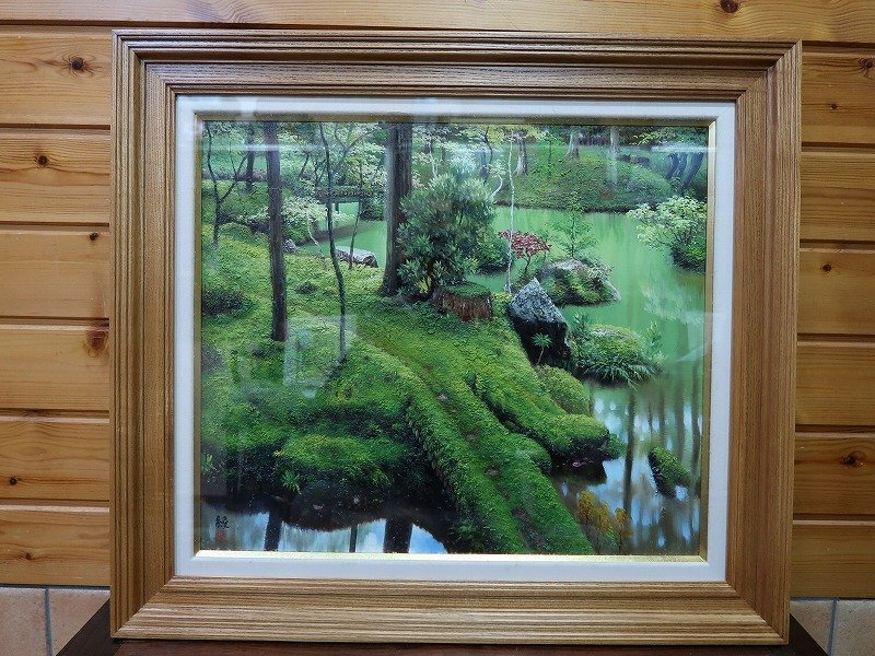 Sale【ART】松井哲夫真筆(西芳寺苔寺)10号 Yahoo!オークション -「苔寺」(ホビー、カルチャー) の落札相場