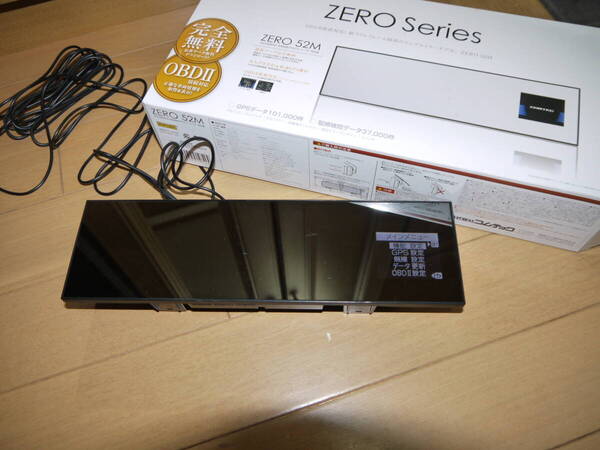 ♪♪【送料込】コムテック ミラータイプ GPS レーダー探知機 ZERO 52M 元箱付き 中古 動作確認済み♪♪