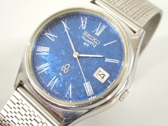 不動品 SEIKO QT 0822-7000-G 青文字盤 メンズ腕時計 Yahoo!オークション -「0822-7000」(セイコー) (さ行)の落札相場