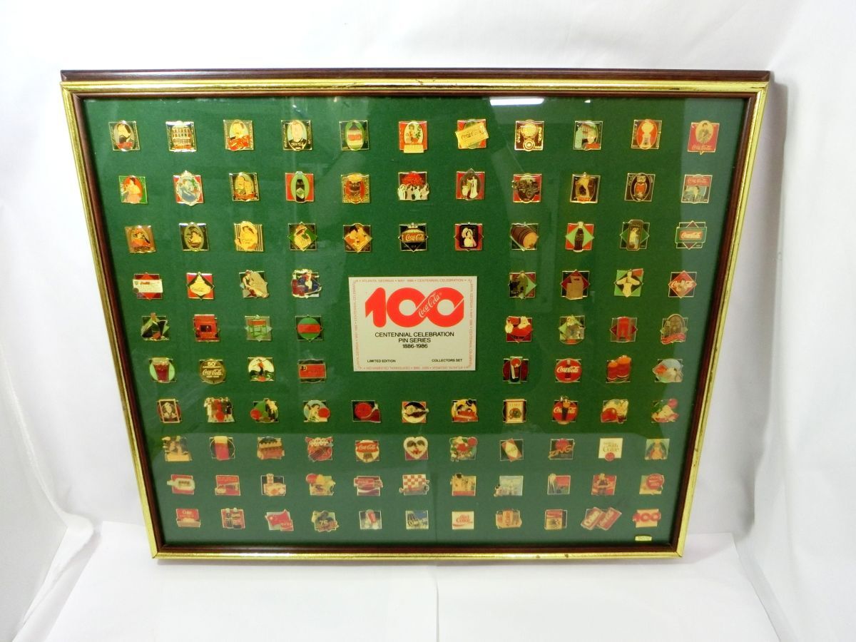 1985 コカ・コーラ 生誕100周年 記念ピンバッジ 9種類 80s