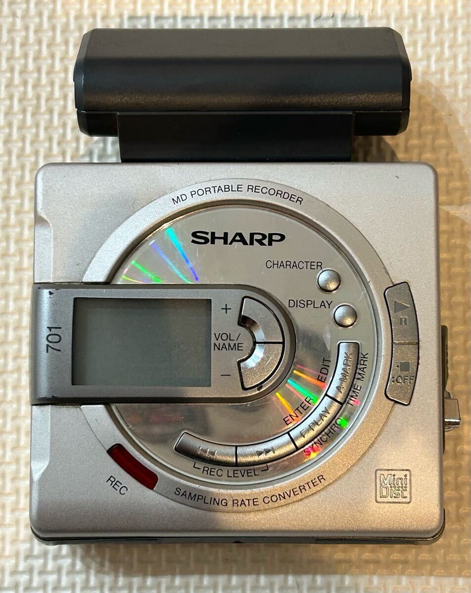 SHARP MDポータブルレコーダー MS701-S Yahoo!オークション -「md-ms701-s」(オーディオ機器) の落札