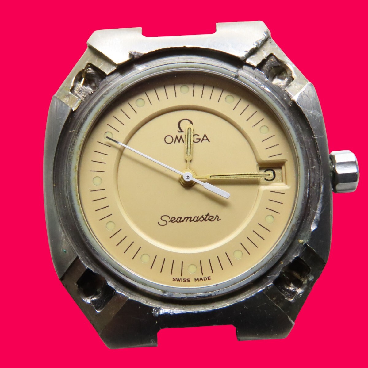 OMEGA オメガ シーマスター ポラリス デイト メンズ クォーツ